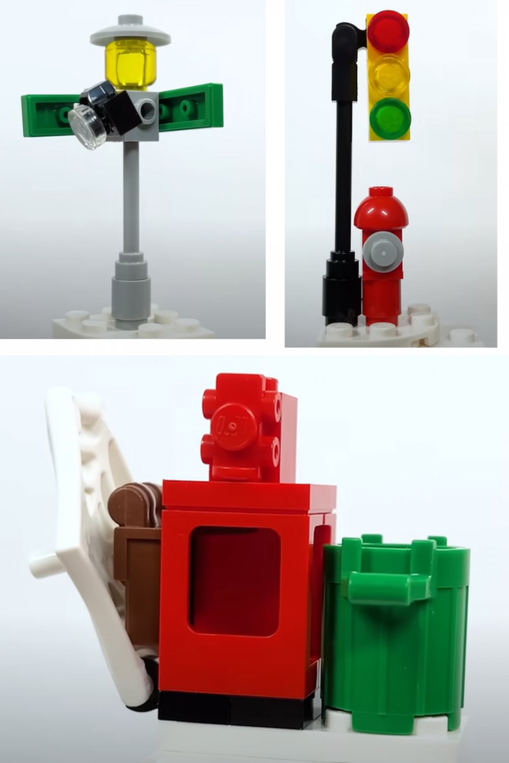 NEW Marvel Lego Spider-Man City Traffic Light, Street Sign & Newspaper Dispenser