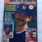 April 1989 Baseball Cards Magazine - Don Mattingly Cover + 6 Uncut Insert Cards