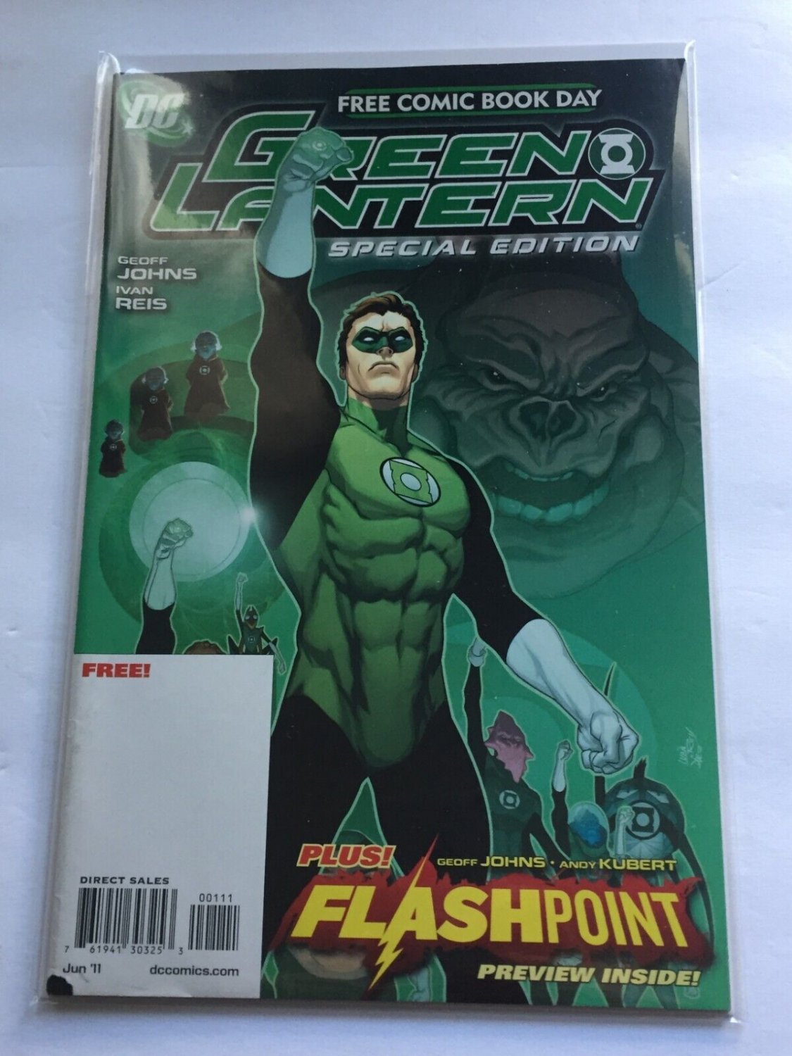 2011 DC Comics FCBD Green Lantern Special Edition with Flashpoint Preview