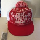 NEW Holiday Time Christmas Light-up Sherpa Fleece Adjustable Trucker Unisex Cap