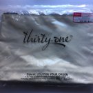 NEW Thirty-One Natural 12'' x 8'' Zipper Pouch