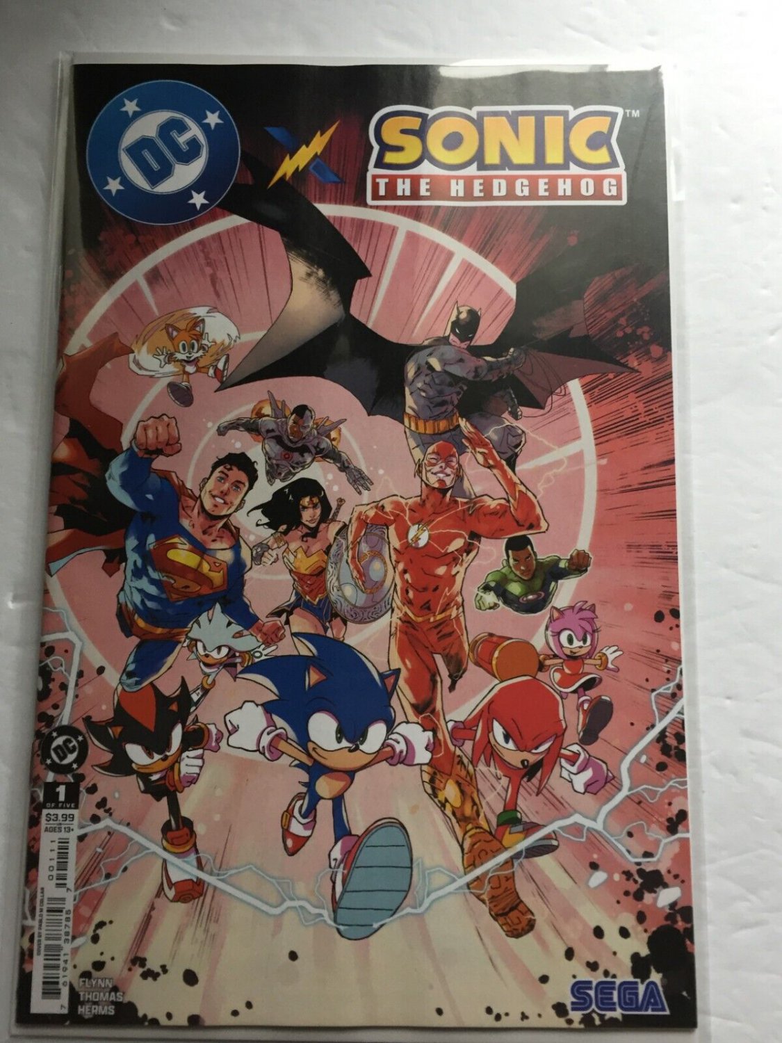 2025 DC Comics Sonic The Hedgehog Cover A & Ethan Young Variant #1