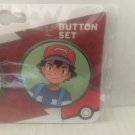 New Pokemon Rowlet & Ash 1'' Buttons Set New Pokemon Rowlet & Ash 1'' Buttons Set