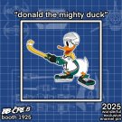 2025 Wondercon Exclusive Disney Donald the Mighty Duck 2'' Enamel Pin