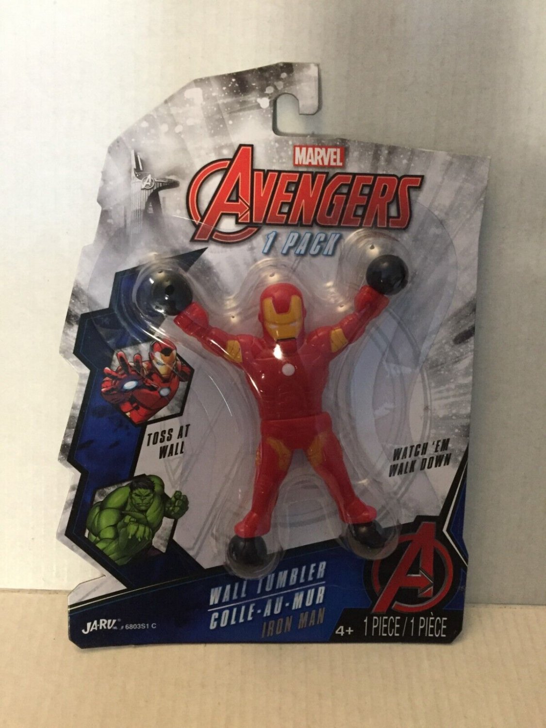 New Marvel Spider-Man, Hulk & Iron-Man Wall Tumbler 3'' Figures