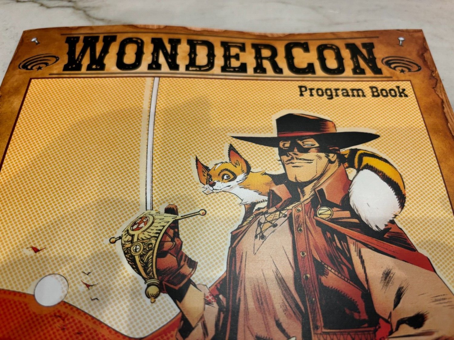 2025 Wondercon Comic Convention Program - Zorro Cover