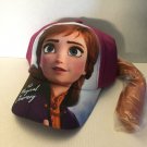 NEW Disney Frozen 2 Ana Youth Cap with Fake Ponytail