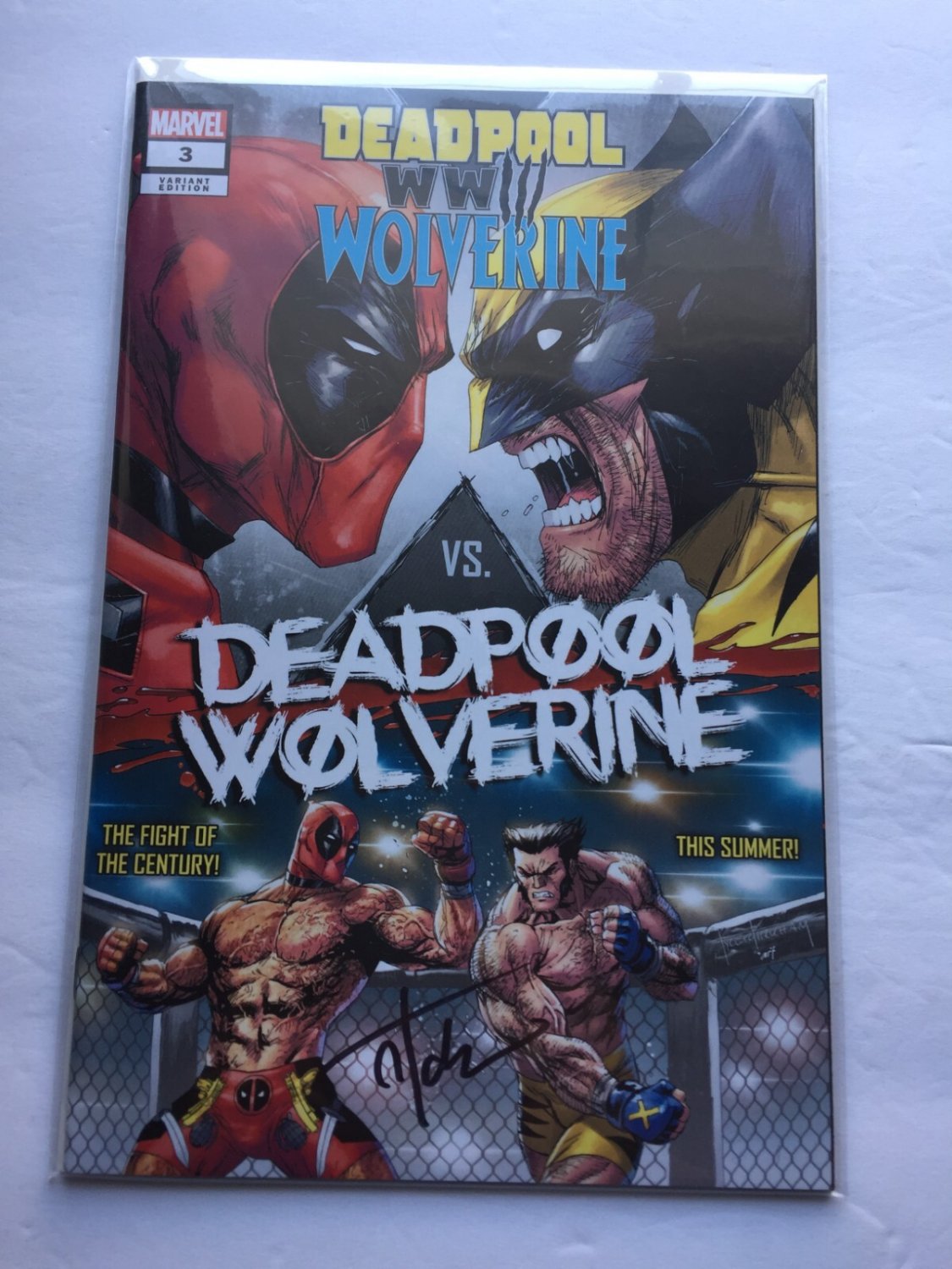 2024 Marvel Comics Deadpool & Wolverine WWIII Tyler Kirkham Variant #3 Signed