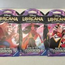 NEW Three Disney Lorcana Rise of the Floodborn Trading Card Game Packs - 36 Card