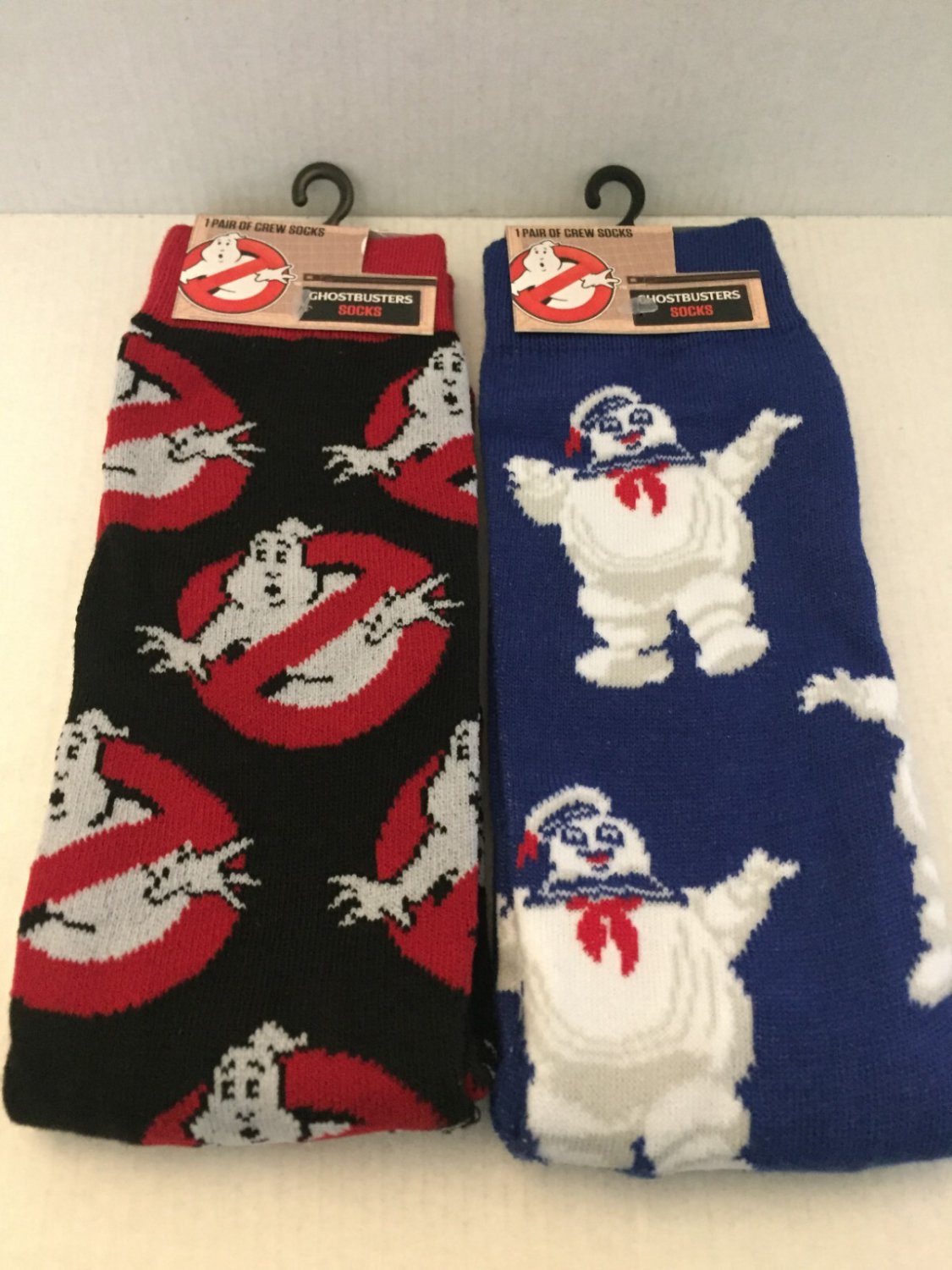 NEW Ghostbusters Unisex Crew Socks Shoe Size 6-12