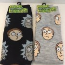NEW Rick & Morty Unisex Crew Socks Shoe Size 6-12