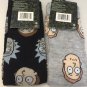 NEW Rick & Morty Unisex Crew Socks Shoe Size 6-12