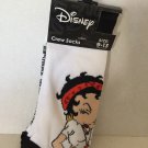 NEW Disney Betty Boop Unisex Crew Socks Shoe Size 9-13