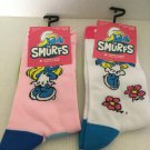 NEW The Smurfs Smurfette One Size Womens Socks - Size 6-9.5