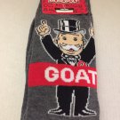 NEW Monopoly GOAT Unisex Crew Socks Size 10-13 for Shoe Size 6.5-12