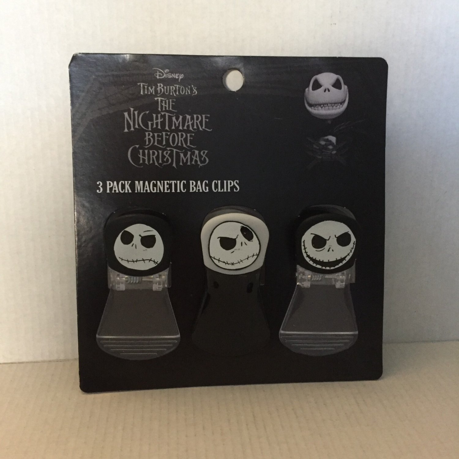 NEW Disney Nightmare Before Christmas 3 Pack Magnetic Bag Clips