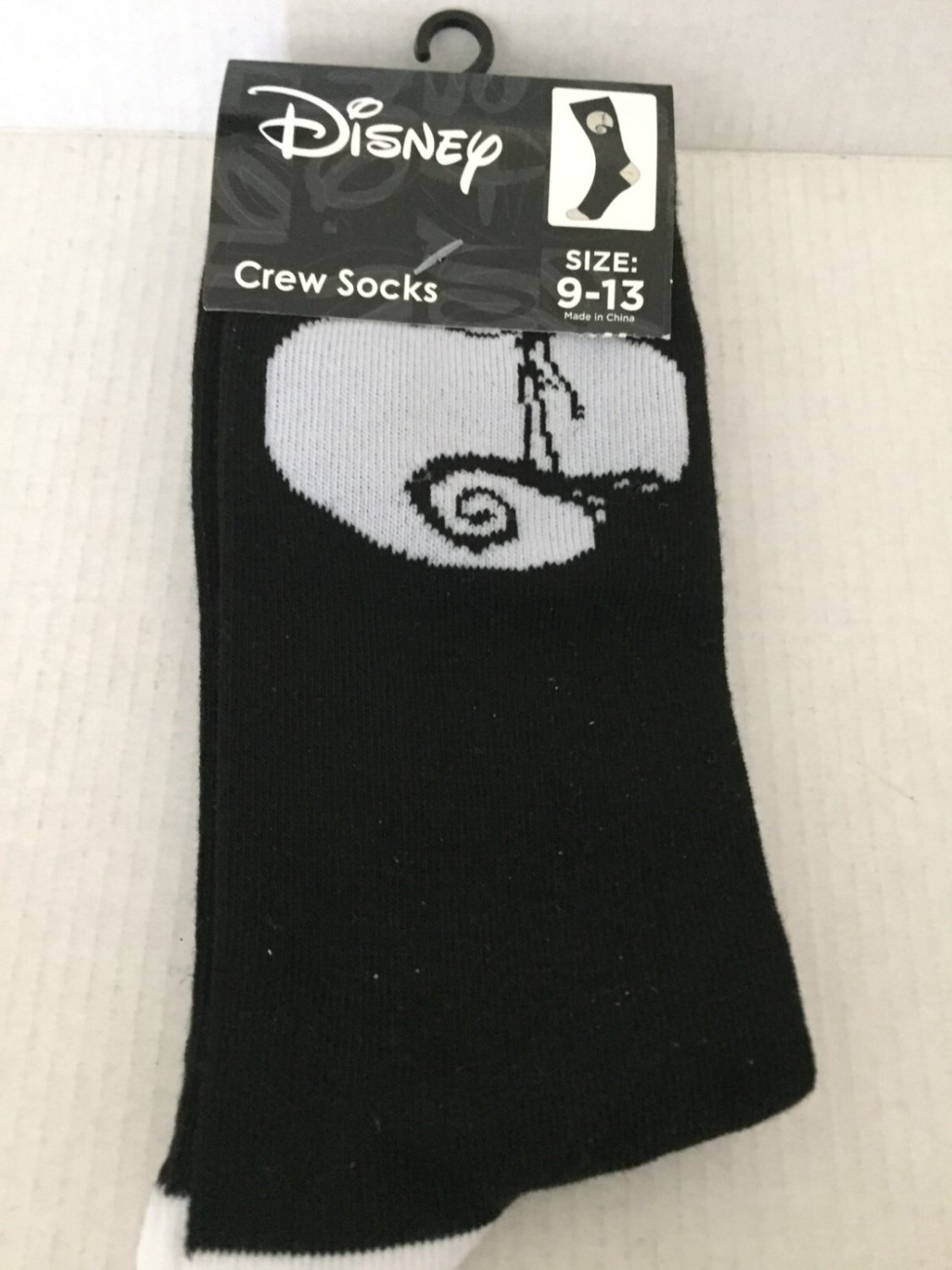 NEW Disney Nightmare Before Christmas Icon Jack Moon Unisex Crew Socks Size 9-13