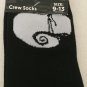 NEW Disney Nightmare Before Christmas Icon Jack Moon Unisex Crew Socks Size 9-13