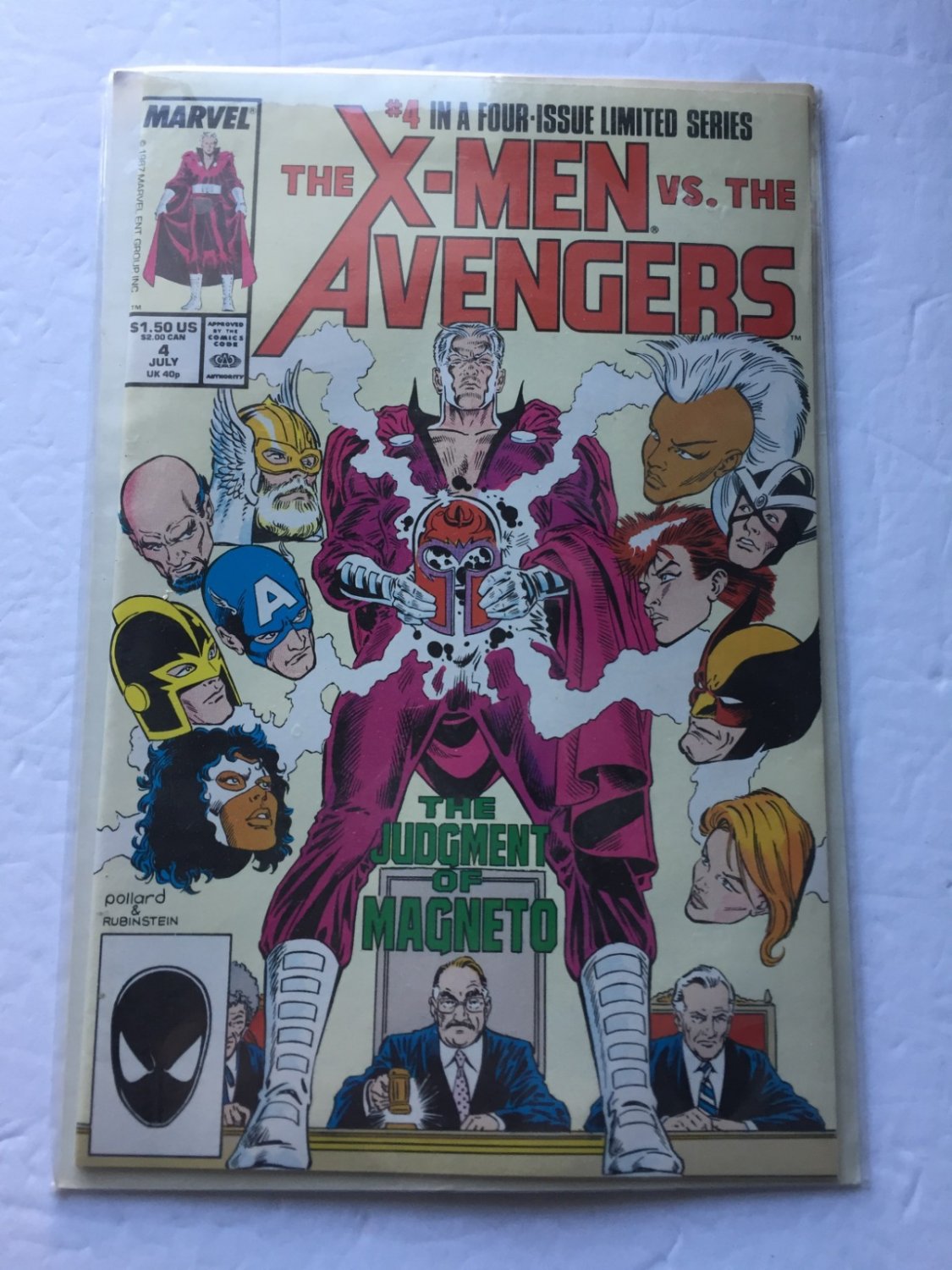 1987 Marvel Comics The X-Men vs Avengers #4