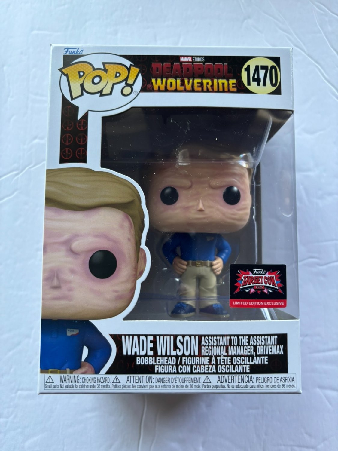 NEW 2025 TargetCon Marvel Deadpool & Wolverine Wade Wilson Funko Pop Figure #147