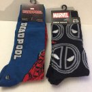 NEW Marvel Deadpool Unisex Crew Socks Size 6-12 & 9-13