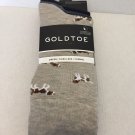 NEW GoldToe Edition Mens Dogs Crew Socks Assorted, 3 Pack - Shoe Size 6-12.5