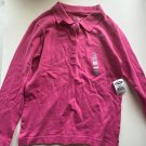 NEW Old Navy Girls Pink Large (10-12) Long Sleeve Collared Polo Shirt