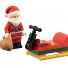 NEW City Lego Santa Clause Minifigure & Sleigh Mini Set