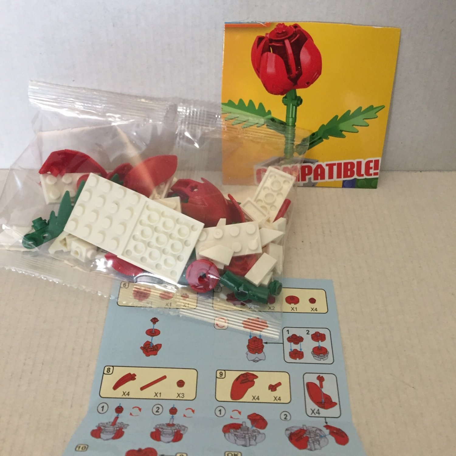 NEW Make It Blocks Rose Flower Set - 101 pieces (out of box)
