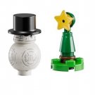 NEW Star Wars Lego Holiday Top Hat Snowman BB-8 & Christmas Tree Microset