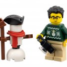 NEW City Lego Holiday Sweater Guy and Snow Man Minifigures