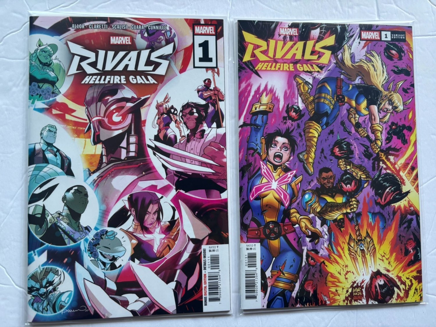 2025 Marvel Comics Marvel Rivals Hellfire Gala Cover A & Variant #1