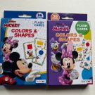NEW Disney Mickey & Minnie Colors & Shapes Flash Cards - 72 Cards