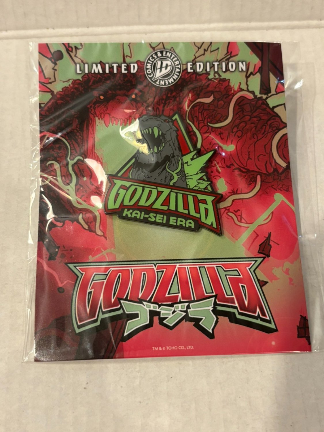 NEW IDW Comics 2025 SDCC Limited Edition Godzilla Kai-Sei Era Pin