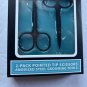 NEW Brookstone 2-Pack Pointed Tip Grooming Scissors