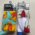 NEW Disney Winnie the Pooh Unisex Crew Socks Size 9-13 - 2 Pairs