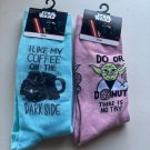 NEW Star Wars Funny Darth Vader & Yoda Socks - Sock Size 10-13