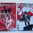2025 Marvel Comics Star Wars Boba Fett Black White & Red Cover A & Casanovas Var