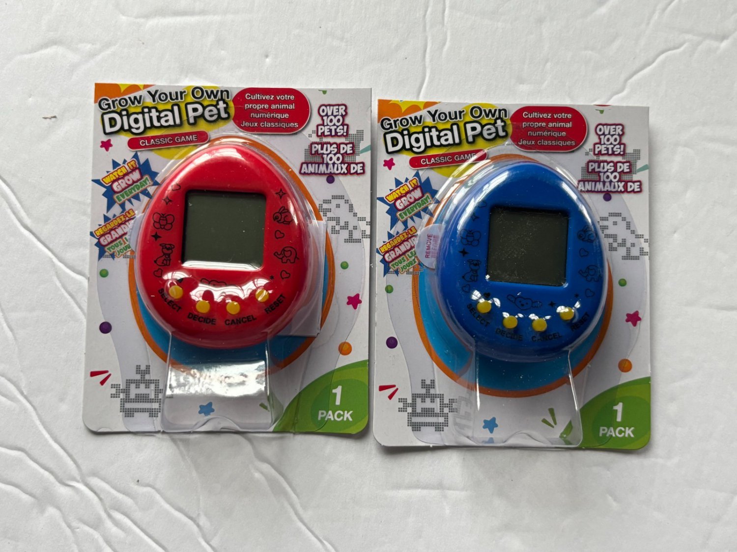 NEW Grow Your Own Digital Pet Red & Blue Electronic Toy