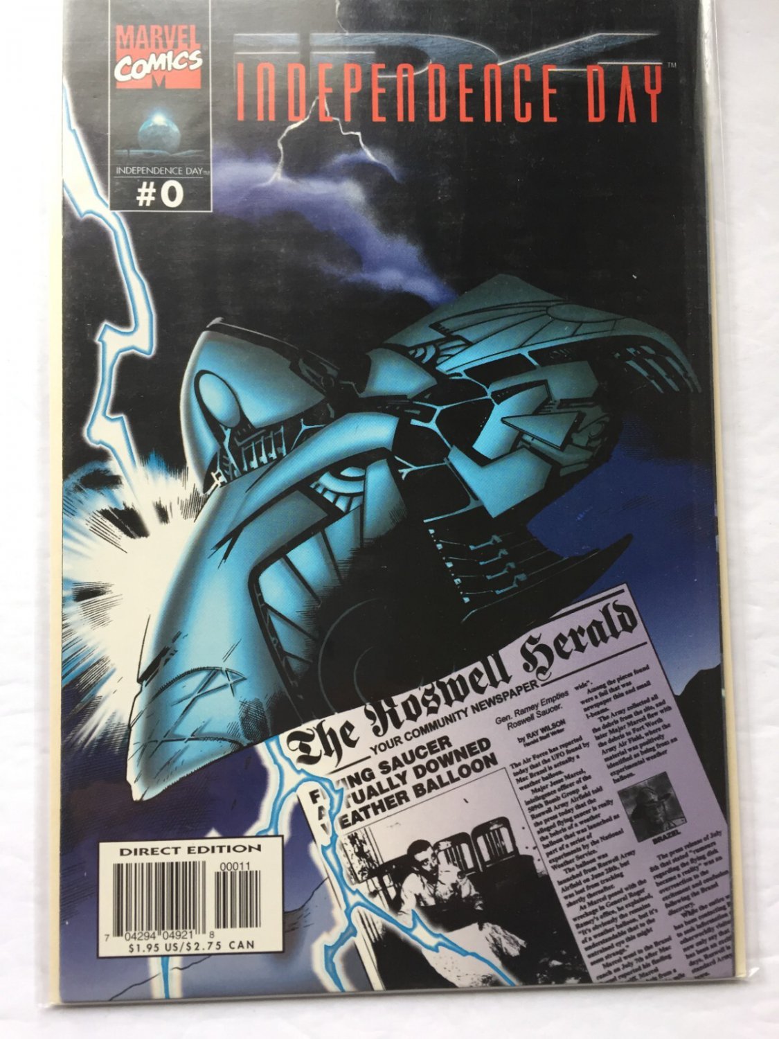 1996 Marvel Comics Independence Day #0