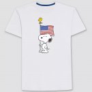 New Peanuts Snoopy Flag Men's Small T-Shirt