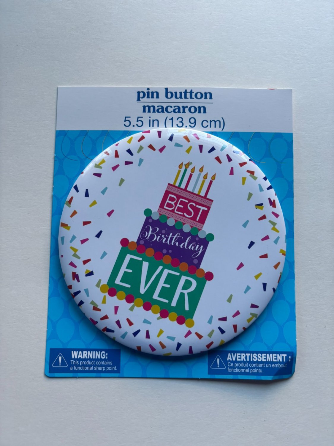 NEW Best Birthday Ever 5.5'' Big Button