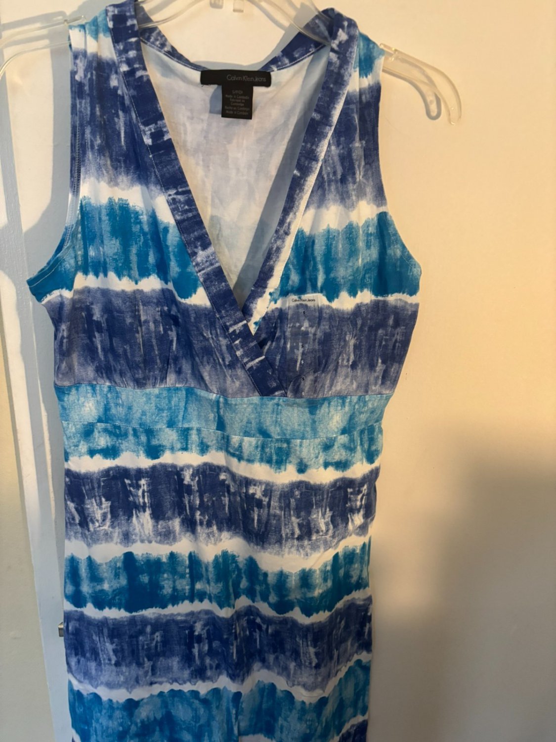 Preowned Calvin Klein Jeans Women's Casual Small Sleeveless Dress Shirt