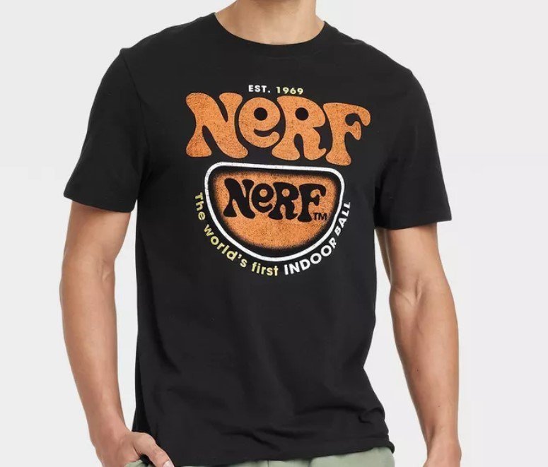 NEW Nerf Short Sleeve Crew Neck Graphic Men's Medium T-Shirt