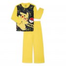 NEW Pokemon Pikachu Boys Long Sleeve Top and Pants, 2-Piece Medium (8) Pajama
