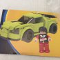 NEW Make It Blocks Green Race Car with Racing Figure Set - 214 pieces (out of