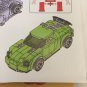 NEW Make It Blocks Green Race Car with Racing Figure Set - 214 pieces (out of