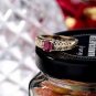 Natural Ruby Ring Wedding Anniversary Diamond Solid 14Kt Yellow Gold Genuine Gemstone Jewelry