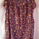 5X ONLY NECCESSITIES PURPLE/FLOWERS LOUNGEWEAR