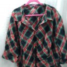 5X (30/32W) NWOT PLAID JESSICA LONDON BUTTON DWN PLAID